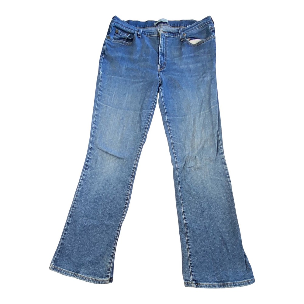 Levi's 515 Women's 14 M Bootcut Jeans Y2K Western Cowgirl Stretch Blue